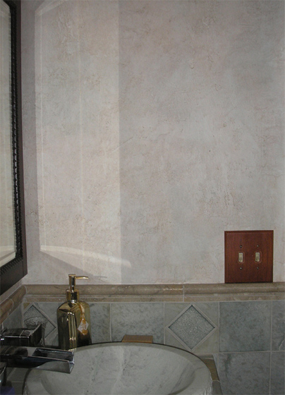 Faux Finish - Bathroom Wall